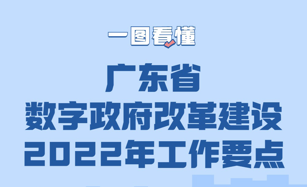一圖看懂廣東省數字政府改革建設2022年工(gōng)作(zuò)要點